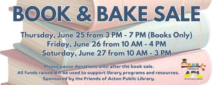 Book and Bake Sale June