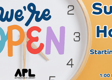 Open Sundays starting October 18 from 1 PM to % PM