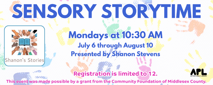 Sensory Storytime on Mondays