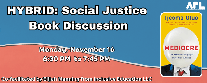 Social Justice Book Discussion November