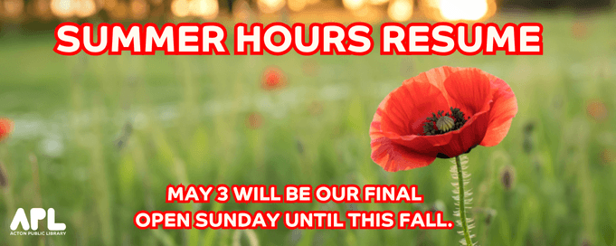 Change in Sunday Hours